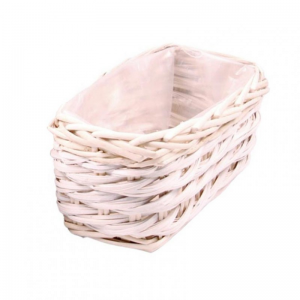 CESTO RETT. 36X20 H13cm - bianco