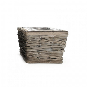CESTO LEGNO 19,5X19,5XH15 cm