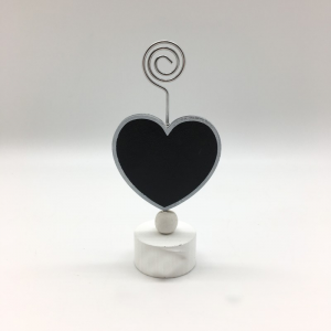 SEGNAPOSTO LAVAGNA CUORE C/CLIP H 12,5