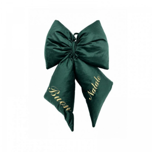FIOCCO NATALE 54X40 VELLUTO - verde