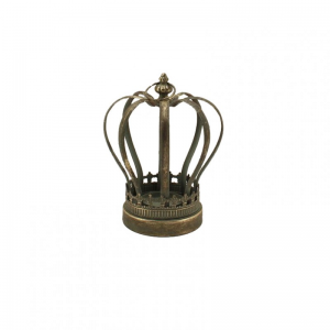CORONA METALLO 17x17 h24cm -gold