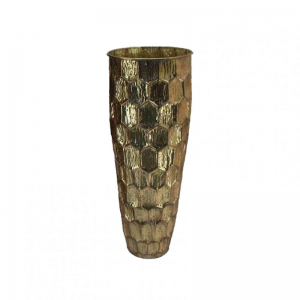 VASO METALLO 33,5x33,5 h89 cm - gold