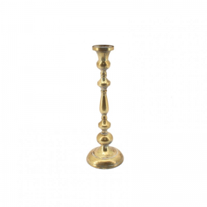 CANDELABRO METALLO 12,5x12,5 h38cm-gold