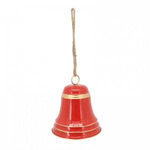 CAMPANA METALLO 31x31 h34cm -red