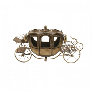 CARROZZA METALLO 72,5X26 H38,5 CM-gold