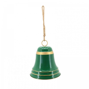 CAMPANA METALLO D31 H34cm -green