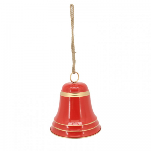 CAMPANA METALLO D31 H34cm -red