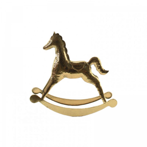 CAVALLO DONDOLO METALLO 31,5X8,5 H29 CM