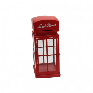 CABINA LETTERE METALLO 21X21 H50 -red