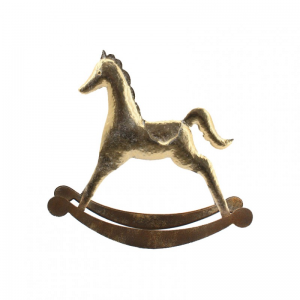 CAVALLO DONDOLO METALLO 58X13,5 H54,5 CM