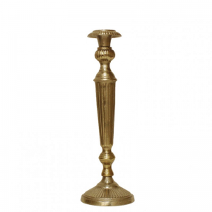 CANDELABRO ALLUM. RIGATO H38 - raw gold