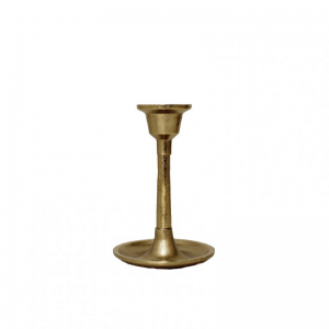 CANDELABRO ALLUMINIO ORO H16CM
