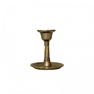 CANDELABRO ALLUMINIO ORO H13CM