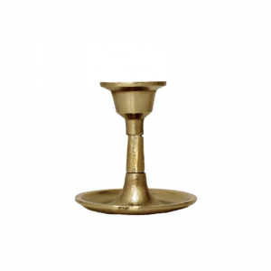 CANDELABRO ALLUMINIO ORO H11CM