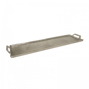 VASSOIO ALLUMINIO 20X73cm - nickel