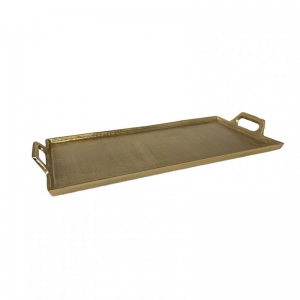 VASSOIO ALLUMINIO 27X53cm - oro raw