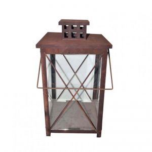 LANTERNA MET.23XH41CM - ruggine
