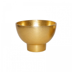 COPPETTA ALLUM 7X10 H15 CM- raw gold