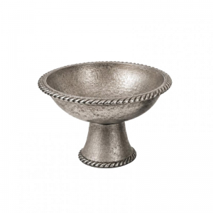 ALZATA ALLUM D28 H10 CM -ant.nickel