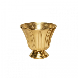 COPPA ALLUMINIO D21,5 H20CM -raw golden