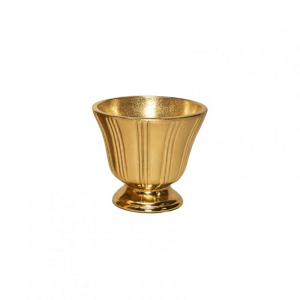 COPPA ALLUMINIO D14,5 H14 CM -raw gold