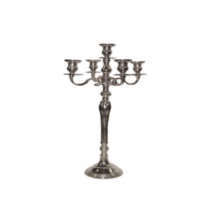 CANDELABRO ALLUM. H40 5fuochi - nickel