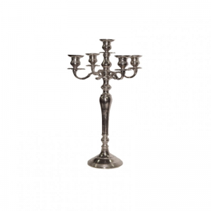 CANDELABRO ALLUM. H40 5fuochi -raw nicke