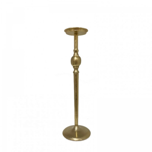 CANDELABRO ALLUMINIO H42 - raw gold