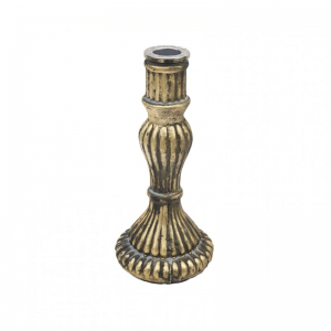 CANDELABRO mercury d9 h20 - antique gold