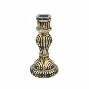CANDELABRO mercury d8 h15 - antique gold