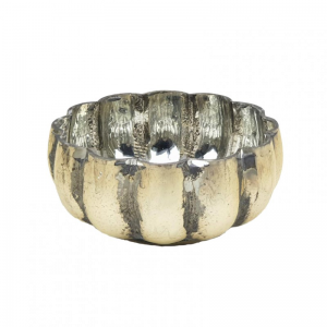 PORTACANDELA mercury d18 h8,5-ant gold