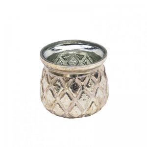 PORTACANDELA mercury d8,5 h7,5-pink/gold