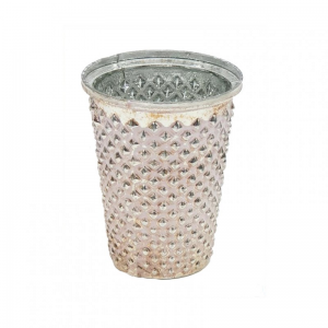 PORTACANDELA mercury d9,5 H12 -pink/gold