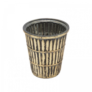 PORTACANDELA mercury d7,5 h8 - ant gold