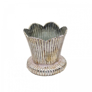 PORTACANDELA mercury d8,5 h9 -pink/gold