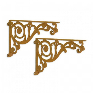 COPPIA STAFFE IN GHISA 18,5X28,2 - rust