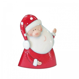 BABBO NATALE METALLO 33X12 H43 CM