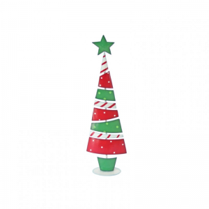 ALBERO METALLO 23X11 H77CM -red/green