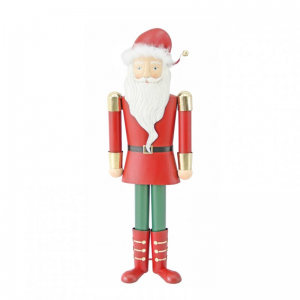 BABBO NATALE METALLO 43X28 H126 CM