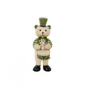 ORSO IN PIEDI 16X22 H45 CM - green