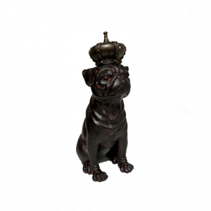 BULLDOG RESINA C/CORONA 17X12XH29cm