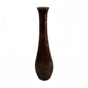 VASO VETRO D25 H99cm - marrone