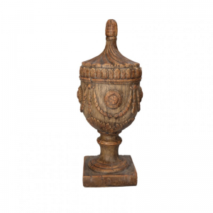 VASO STRUTTURA POLIRESINA 18XH43 - brown