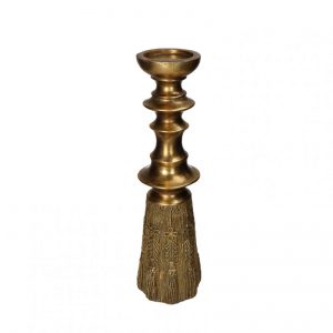 CANDELABRO NAPPA RES. 12X12XH45,5cm-gold
