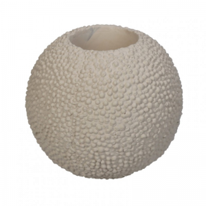PORTACANDELA CONCRETE 10X10X10cm - ivory