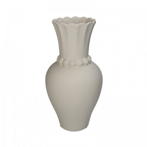 VASO DOLOMITE 14,2X14,2XH27,3cm - ivory