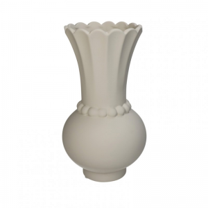 VASO DOLOMITE 14X14XH26cm - ivory