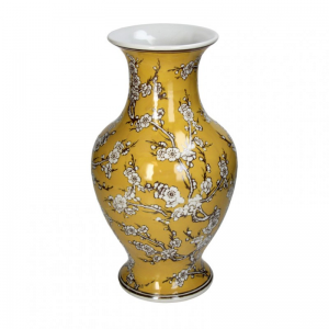 VASO PORCELLANA 20X20X35cm - yellow