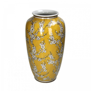 VASO PORCELLANA 20X20X35,5cm - yellow