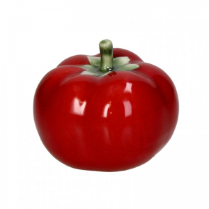 POMODORO CERAMICA 8X8X7cm - rosso